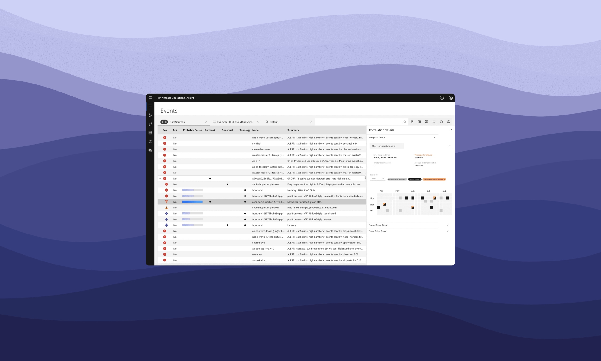 IBM Netcool Operations Insight screen 3