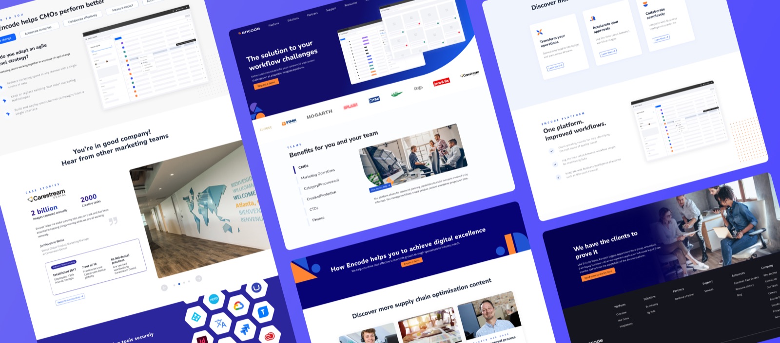 Encode workflow platform and marketing site